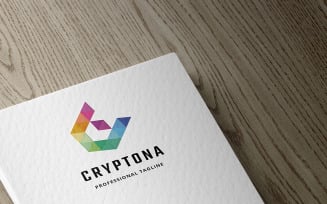 Cryptona Letter C Logo Template