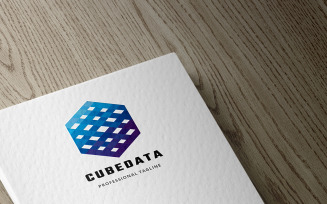 Cube Data Logo Template