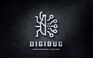 Digital Bug Logo Template