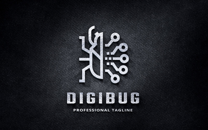 Digital Bug Logo Template
