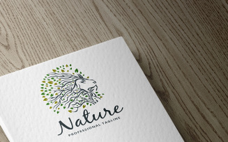 Nature Lion Logo Template