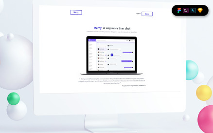 Service Agency Landing Page Template UI Element