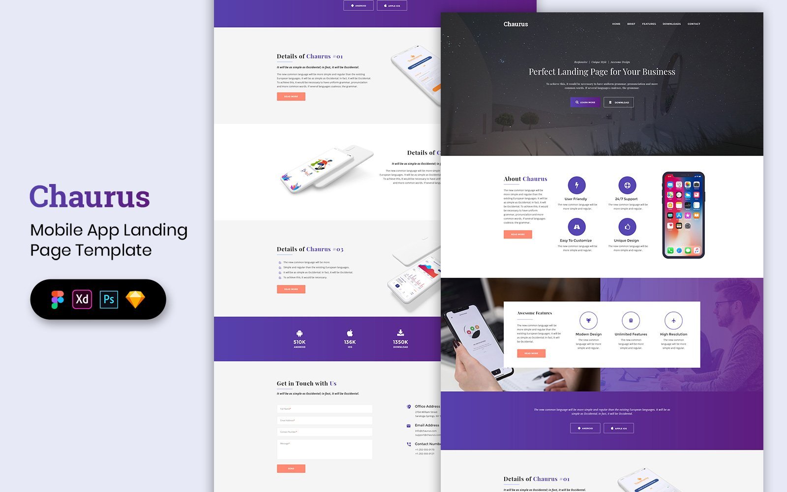 Kit Graphique #154150 Landing Page Divers Modles Web - Logo template Preview