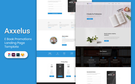 E-Book Promotion Landing Page Template-02 UI Element