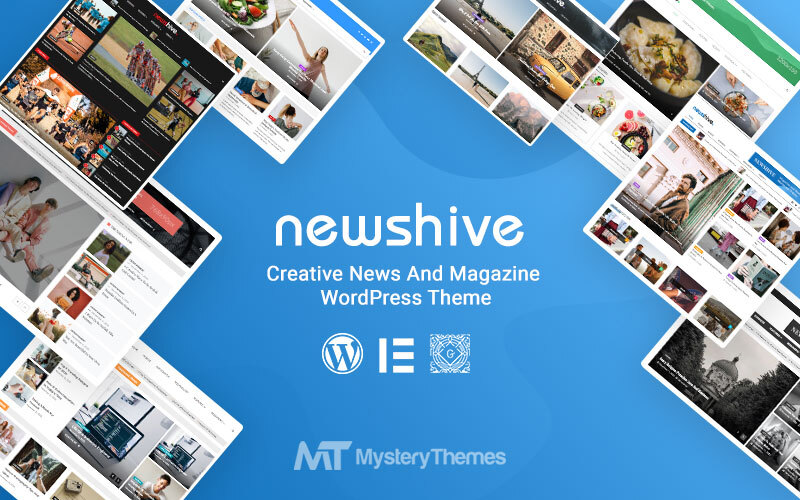"Newshive- Creative, Flexible Magazine, News Portal & Blog" Responsive WordPress thema №154101