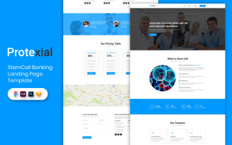 StemCell Landing Page Template UI Elements