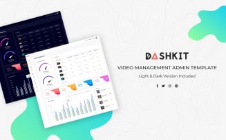 Video Management Admin Dashboard UI Elements