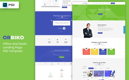 Offers & Deals Landing Page Template UI Element