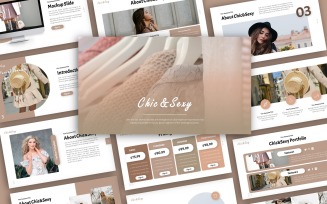 Chic&Sexy Fashion Presentation PowerPoint template