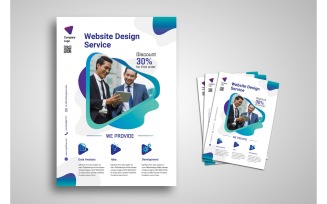Flyer Template Website Design Service - Corporate Identity Template