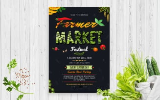 Organic Market Farmers Flyer - Corporate Identity Template