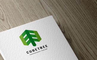 Cube Tree Logo Template