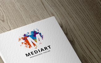Mediart Letter M Logo Template