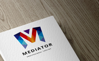 Mediator Letter M Logo Template