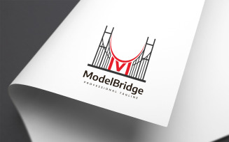 Model Bridge Letter M Logo Template