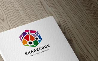 Share Cube Logo Template