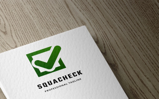 Squa Check Logo Template