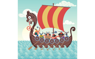 Viking Ship - Illustration