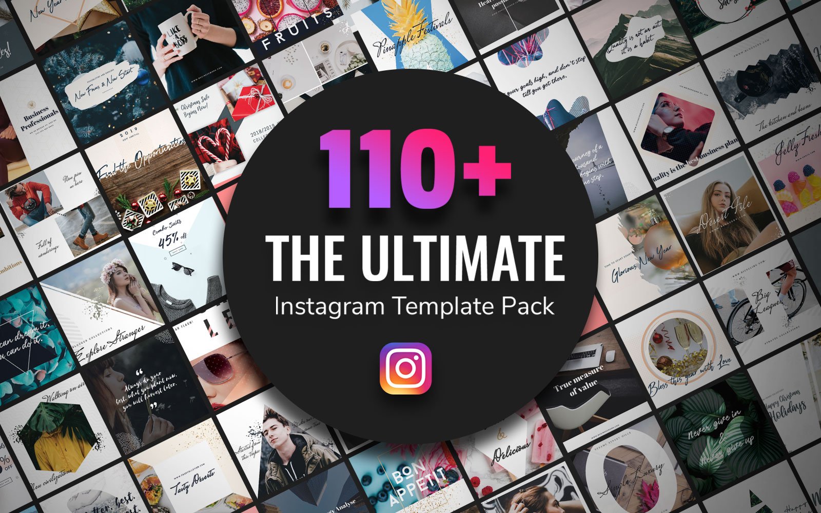 Template #154546 Instagram Post Webdesign Template - Logo template Preview