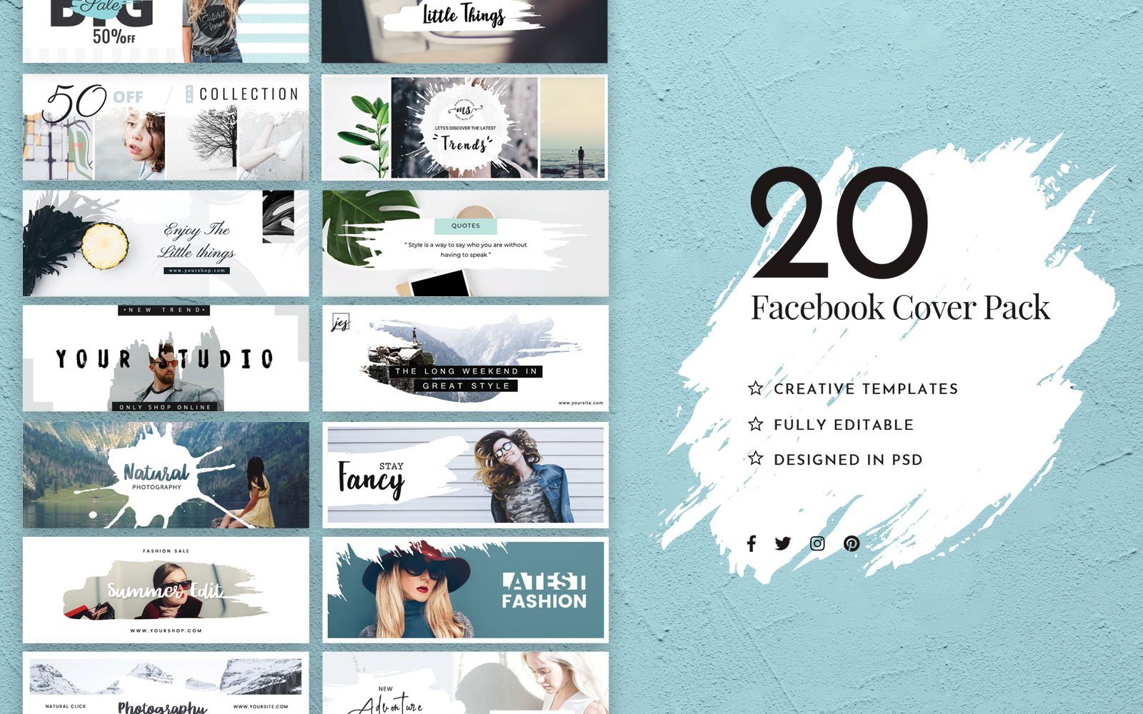 Kit Graphique #154583 Creative Facebook Divers Modles Web - Logo template Preview