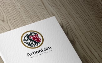 Action Lion Logo Template