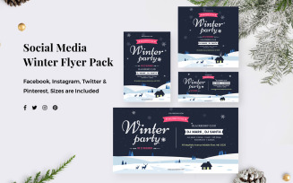 Winter Party Social Media Template