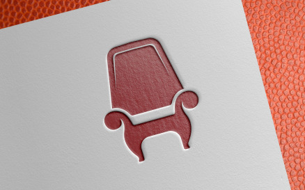 Simple Chair Furniture Logo Template