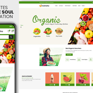 Store Vegetables Shopify Themes 155073