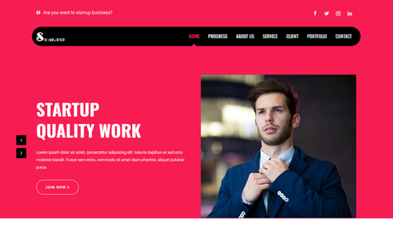 Template #155077 Page Startup Webdesign Template - Logo template Preview