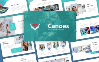 Canoes Medical Presentation PowerPoint template