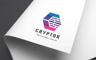 Cryptor Letter C Logo Template