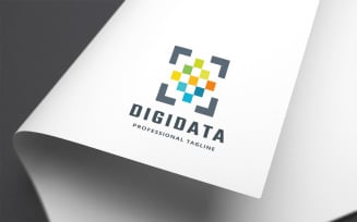 Digital Data Logo Template