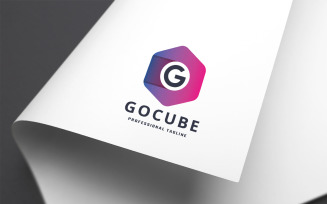 Go Cubic G Letter Logo Template