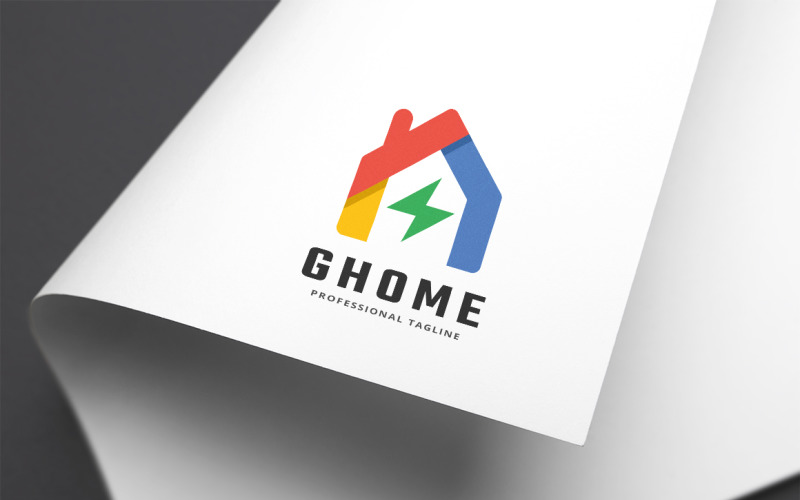 Green Energy Home Logo Template