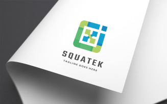 Square Technology Logo Template