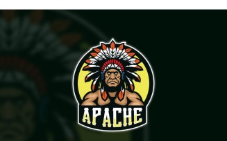Esport Apache Logo Template