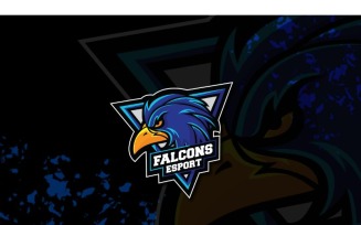 Esport Falcons Logo Template
