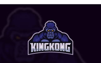 Esport KingKong Logo Template