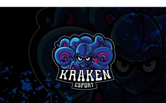 Esport Kraken Logo Template