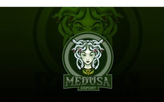 Esport Medusa Logo Template