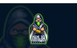 Esport Ninja Assassin Logo Template
