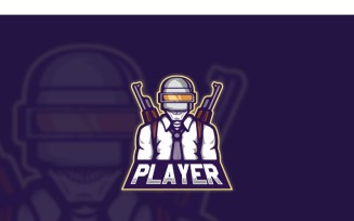 Esport Player Unkown Logo Template