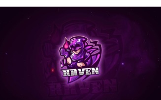 Esport Raven Logo Template