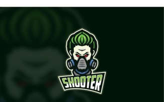 Esport Shooter Logo Template