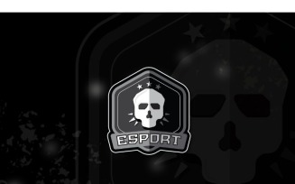 Esport Skull Logo Template