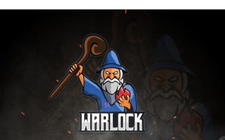 Esport Warlock Logo Template