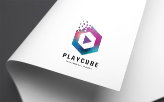 Play Cube Logo Template