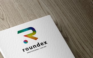 Roundex Letter R Logo Template