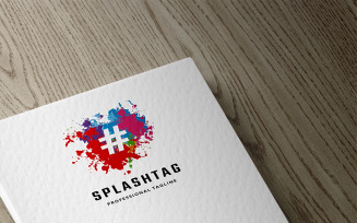 Splash Tag Logo Template