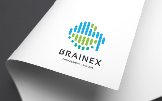 Wave Brain Technolgy Logo Template